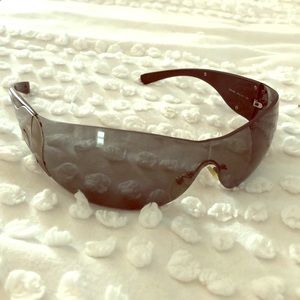 Mens Prada Sunglasses Black Wide sides